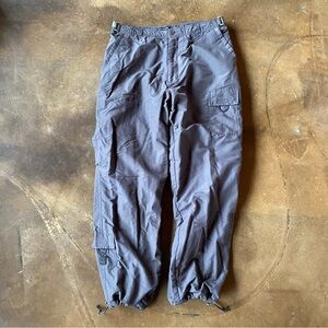 VTG 90s Private Member Baggy Gray Tactical Windbreaker Cargo Pants